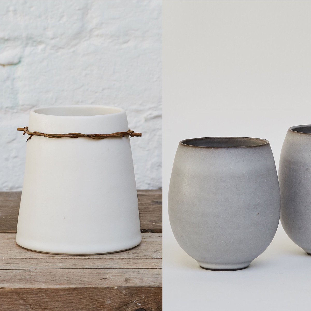 Gallery57art's tweet photo. More quiet and sensitive ceramics by Elaine Bolt SOLD from our Winter Collection @BoltCeramics #chalkglaze #mixedmediaceramics #coloursofsussexlandscape #ceramicsforinteriors  @Gallery57art https://t.co/AY6Ln6FYEn