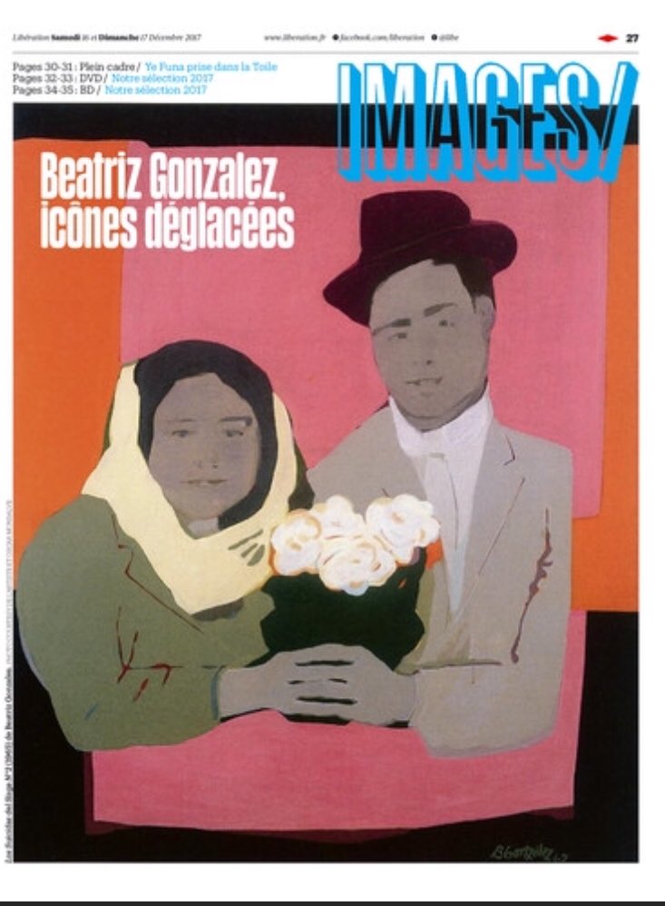 CAPCmusee's tweet image. [presse] lecture du #wk avec @libe 👉🏽 allez à votre kiosque à journaux et célébrez avec nous #BeatrizGonzalez une artiste exceptionnelle @BDX_Culture @BordeauxTourism m.facebook.com/capc.musee/?ts… #wk au #capc #art @FrCol2017 @IFParis