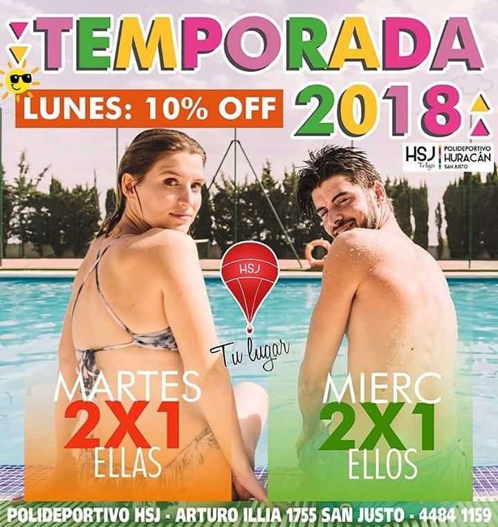 #HOY/HOY/HOY!!!☀🏊
#HuracanDeSanJusto🎈
#YourBestChoice🎉

🎄🌞El Verano te está esperando en Huracán de San Justo! 

 Huracán Lanza su temporada 2017/2018 con todo!!

informes al :4651-1297/4484-1159☎

#HuracánSintiendoElVerano!!🌷🌻
