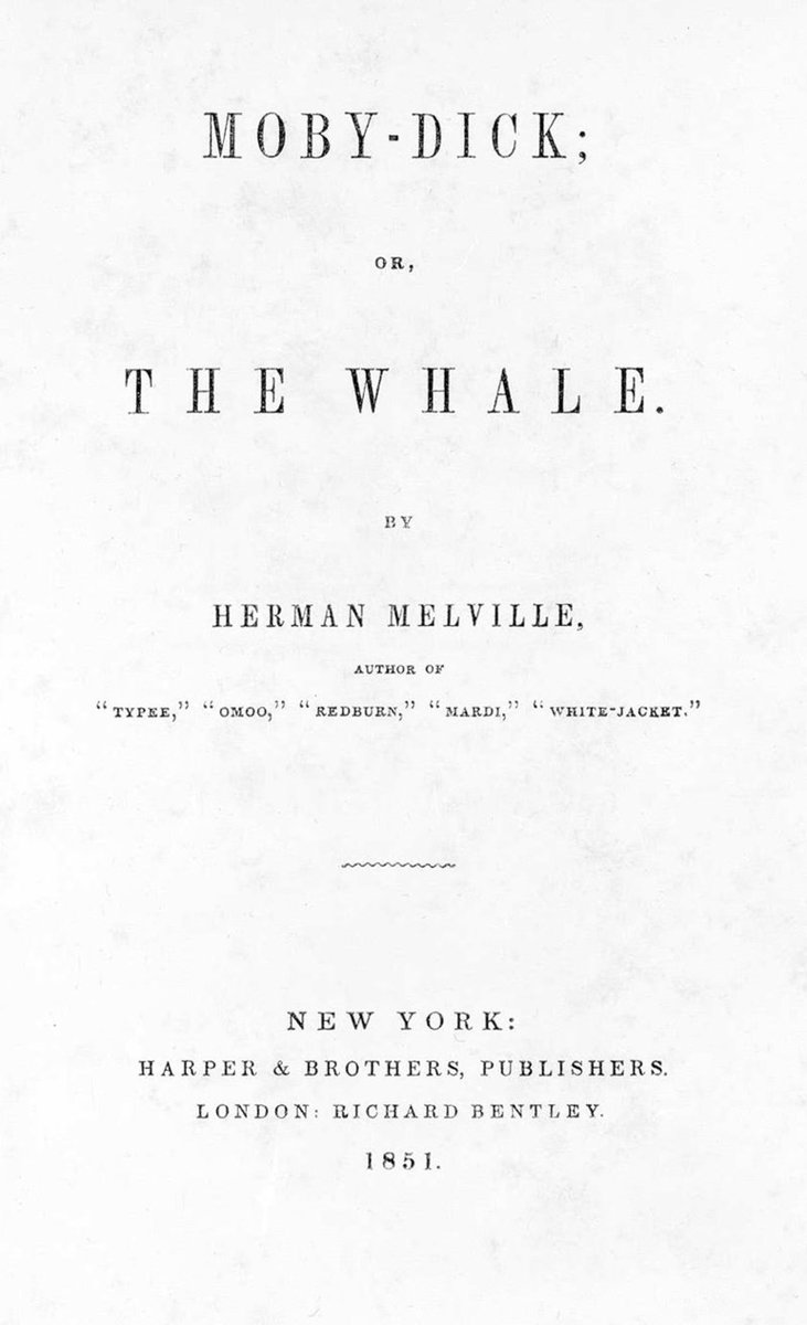 Heute vor 167 Jahren erschien Moby Dick von Hermann Melville