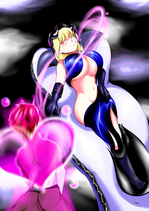 何か…小うるさい男に邪悪な魔力を撃ちこんで黙らせる魔王様…
的な?そんなん 