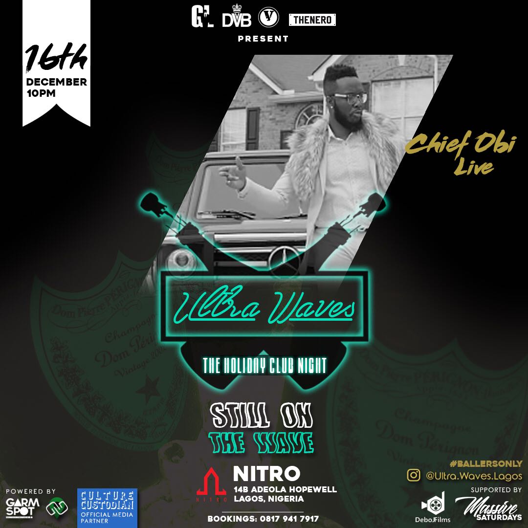 Ezie_goodlife's tweet photo. Chief Obi. Live at UltraWaves tonight! #BallersOnly . https://t.co/lDZdAZ344Y