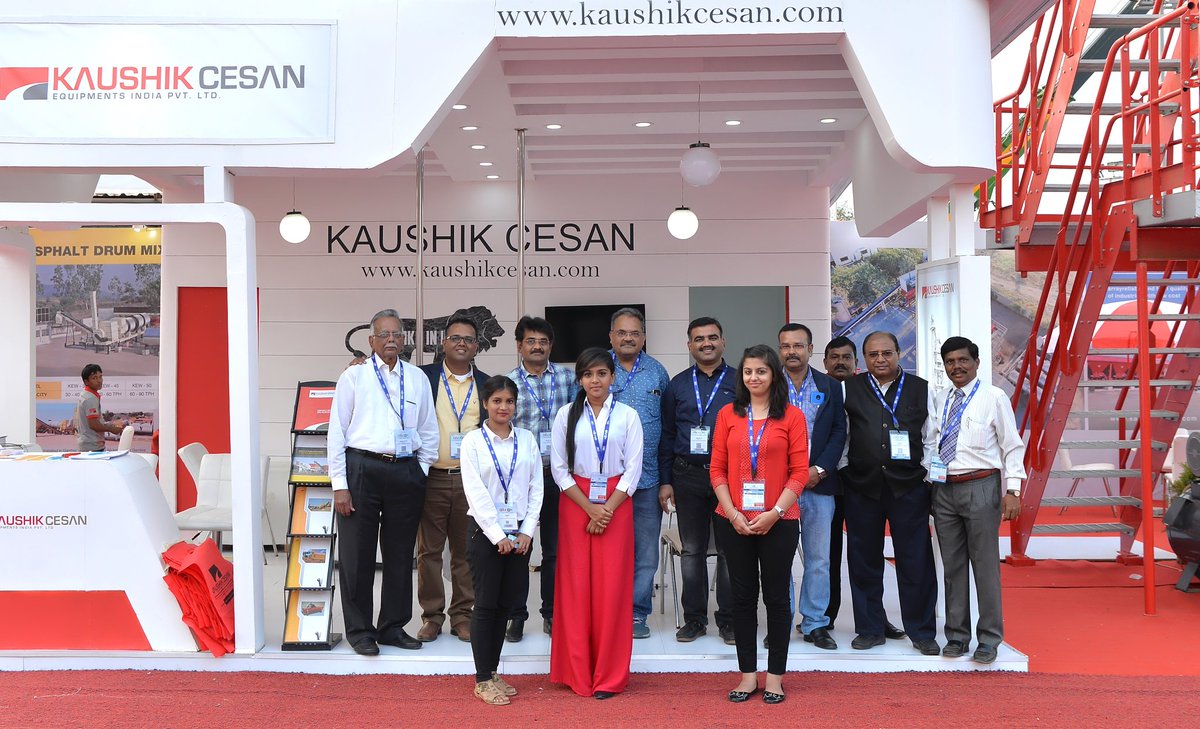 SaumilShah77's tweet photo. A proud moment for Kaushik India and Kaushik CESAN family - on site Sales of both of our Display Machines - 60M3 Concrete Batching Plant and 120TPH Asphalt Batch Mix Plant during Excon 2017.
#Excon2017 #ciiexcon2017 https://t.co/8rLASvVPwr