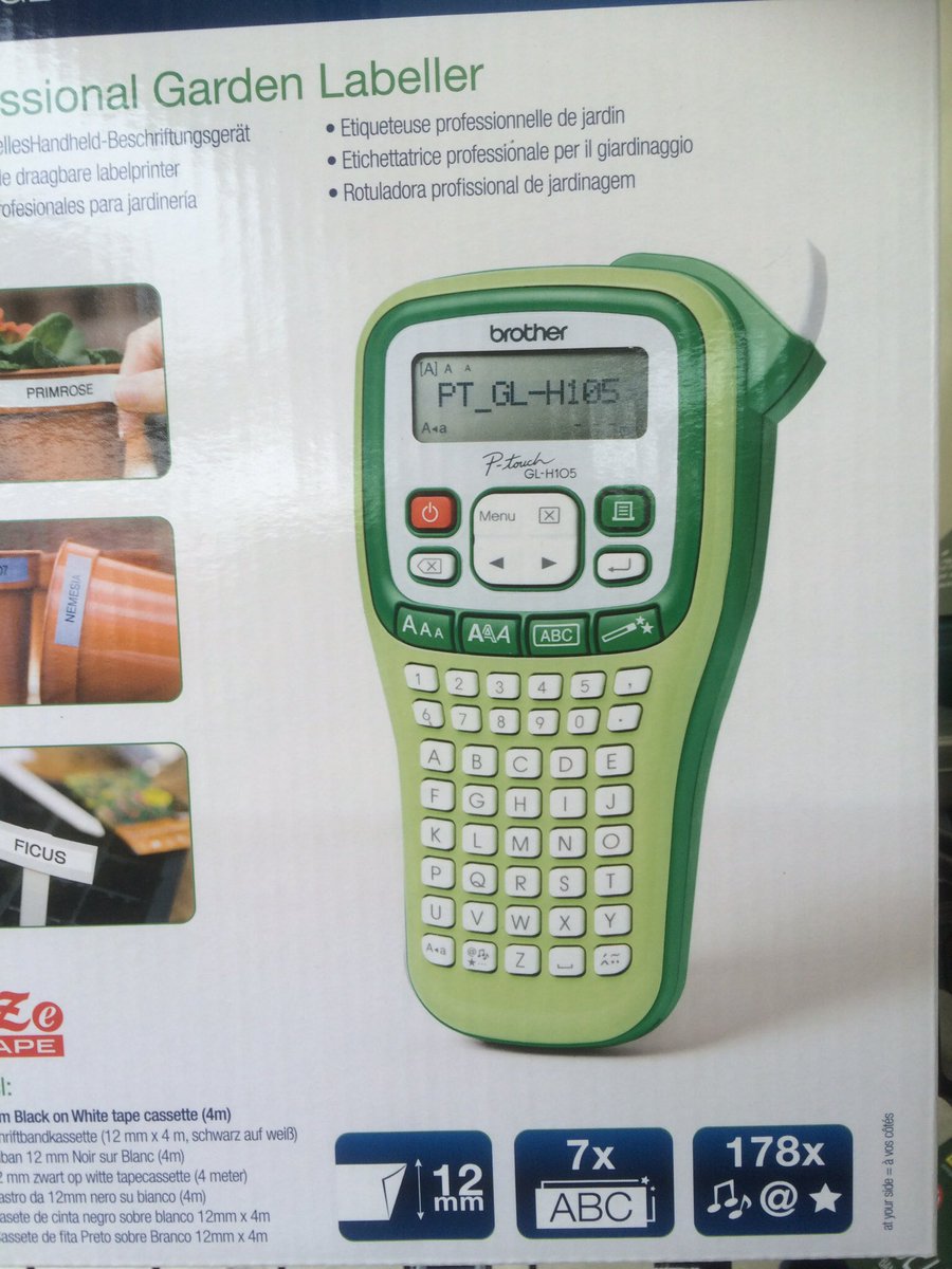 Free gift with every Brother Garden Labeller bought this weekend. labelsnthings.co.uk #gardening #labels #garden