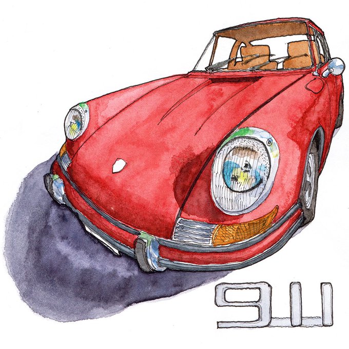 Porsche 911 Classic рисунок