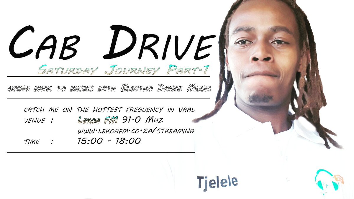 SUKIe89's tweet photo. Let's make it a date... Standing in for @Calvinatorking on the #CabDrive @Lekoafm91 https://t.co/grW1dP7Mqc
