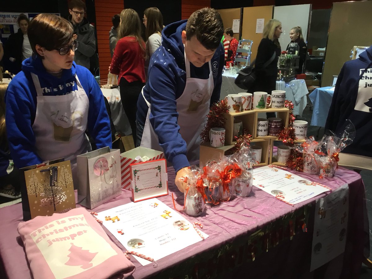 MuggyTeas's tweet photo. We are here!!!  Pop along and see our stall - opposite Debenhams @thethistles @LHSTechnologies @LarbertHigh @_LHSSTEM https://t.co/5jTQM7eWYJ