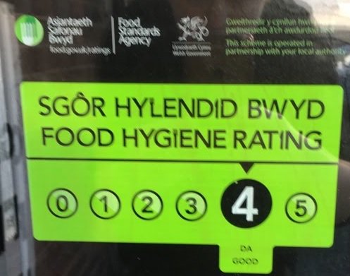 We've just been awarded a 4 food hygiene rating by Powys Council! Congrats to Sara who thoroughly deserves this, as she was inspected only 4 weeks after taking on her new role at <a href="/GolfWelshpool/">Welshpool Golf Club</a> !!