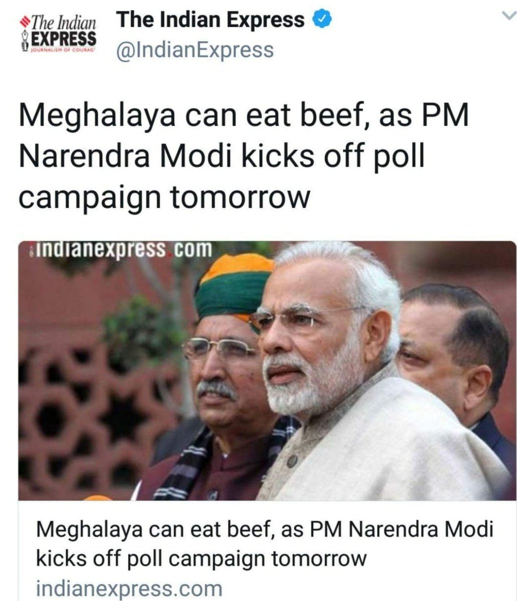 kunalkamra88's tweet photo. UP - Gaay hamari mata hai

Meghalaya - Gaay Khane main mazza aata hai

*Inka sirf ek dharam hai VOTES* https://t.co/c5W5NzXAEC