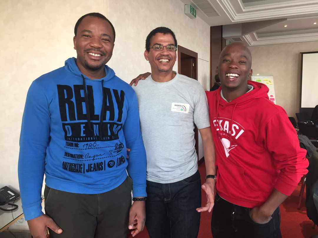 NamibiaIGF's tweet photo. We're in Geneva for #IGF2017! Today, the @IGFAcademy fellows from #Africa &amp; #Asia are having a preparatory workshop to catch-up, learn from expert presentations &amp; discuss our engagement at the upcoming forum. Partner organisations @APC_News, @LIRNEasia &amp; @iRights, thank you!
💙 https://t.co/bluOHb8o2r