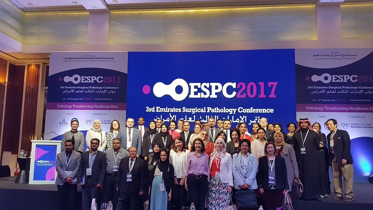 UaeEma's tweet photo. The 3rd Emirates Surgical Pathology Conference has been successfully concluded! #ESPC2017 welcomed its delegates from around the world with only the best roster of well respected speakers in the field of Pathology and a carefully designed scientific agenda.
#pathology #uae https://t.co/B27pwXbPmp