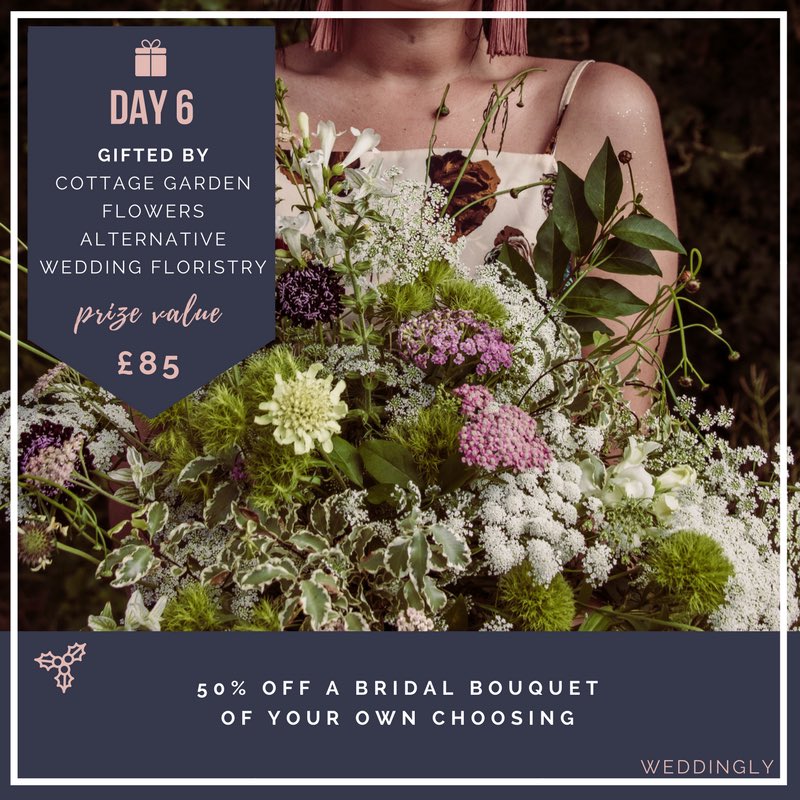PlanWithToast's tweet image. GIVEAWAY DAY SIX🍾 Get 50% off your Bridal Bouquet courtesy of Herts and Beds based @CottageGardenW Specialising in Alternative Floristry, Kerry is a master at statement pieces!
To enter: Like and RT this post and then enter your details here&amp;gt; weareweddingly.com/12-days-christ…
#win #prize
