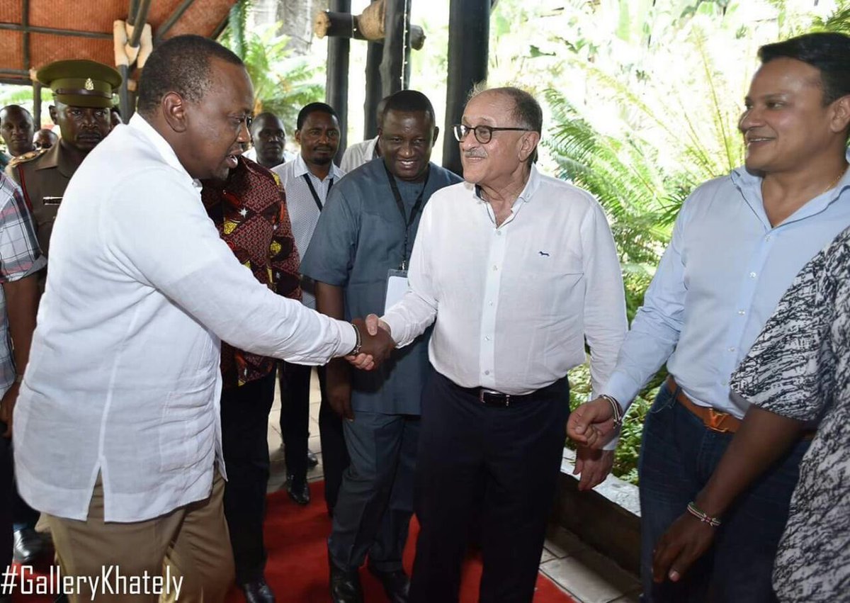 DonaldBKipkorir's tweet photo. Why did State House Protocol allow Deepak Samani of Anglo-Leasing receive our President at Diani Reef Hotel? What subtle message will EACC get? Or are Anglo-Leasing files closed? https://t.co/8ZNrzNFSHM