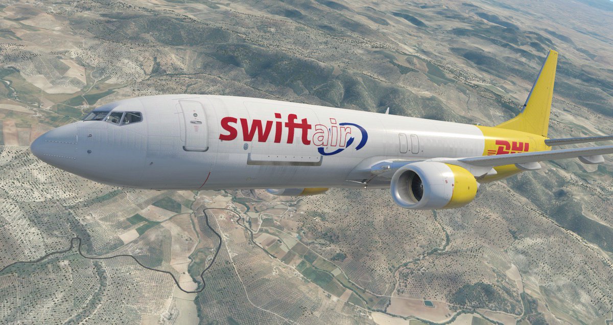 Swiftair_VA's tweet photo. Altitude, Airspeed and brains....
Enjoy the weekend :)
SWT-DHL
#flightsimmerspic #SwiftairVa #Eurotrans #B734 https://t.co/DvC3rTuDxn