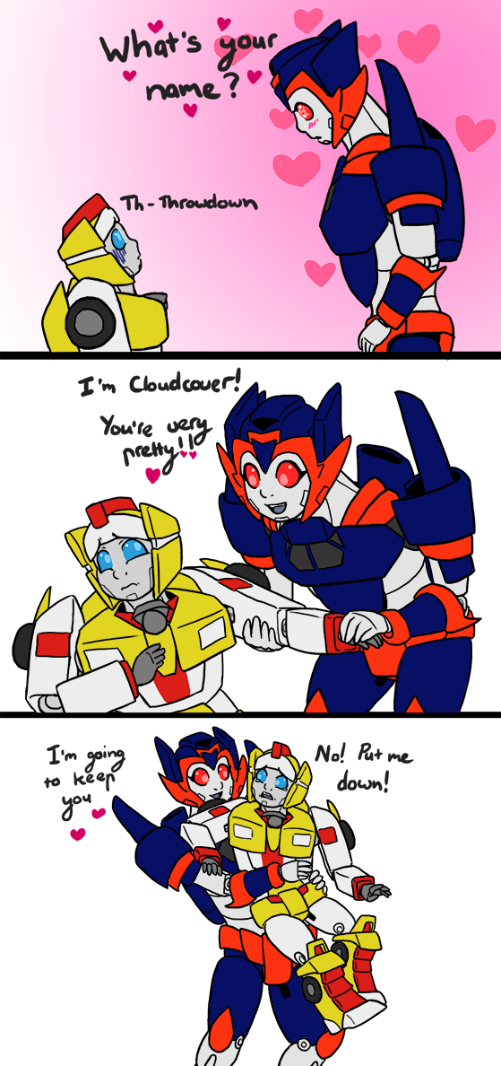 Sparkly_SciFi's tweet photo. Hey everyone, please enjoy this old as comic I made, prompted when I saw an anon ask about a bby Decepticon meeting a bby Autobot #Transformers #fancomic #originalcharacters #babyrobots
Continued in thread🔻🔻 https://t.co/imIgwFkIT3