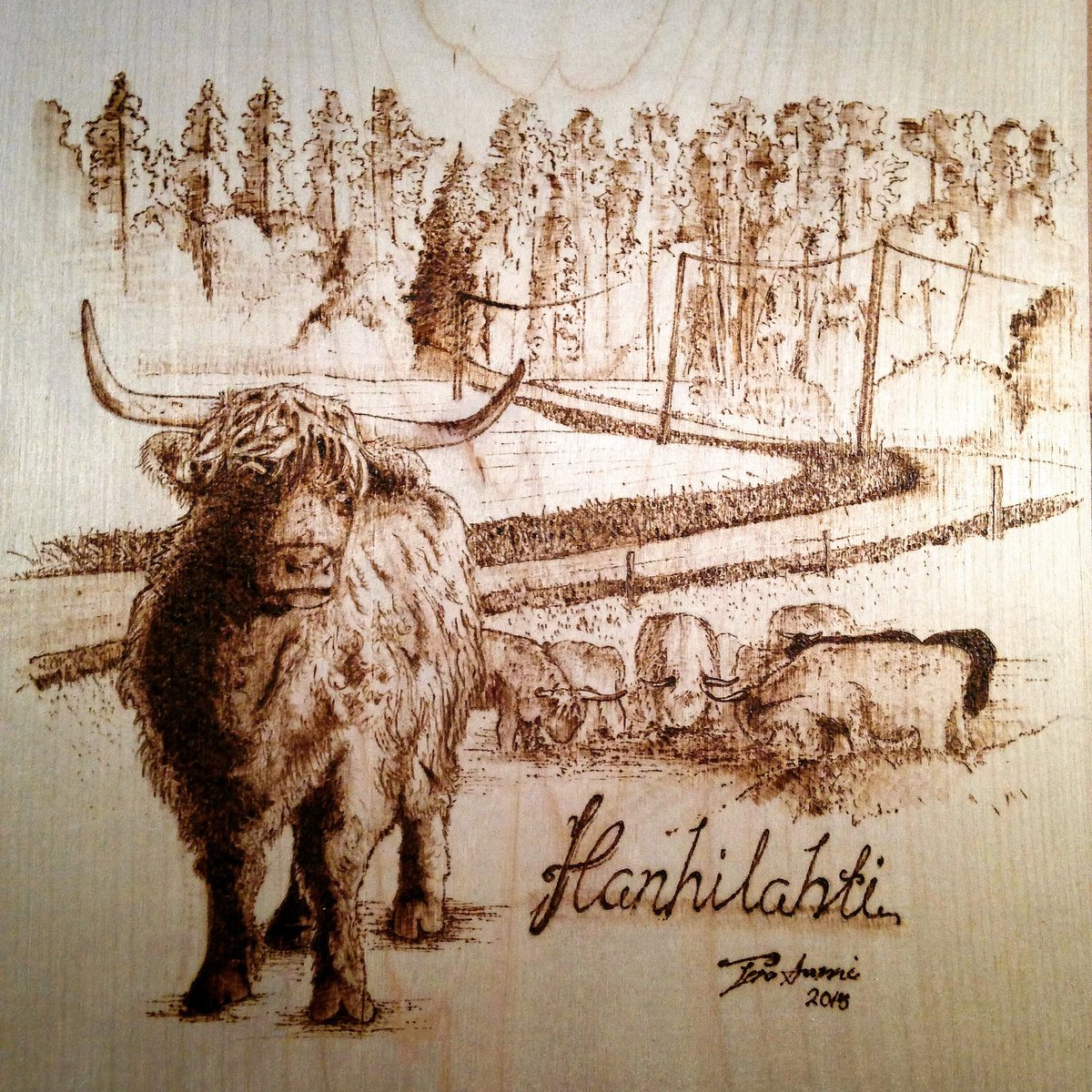 pyroartturi's tweet photo. Something I did year ago :) Still love it👌🔥 #pyrography #woodburning #chistmas #pyroartturi #polttotyö #polttotaide #handmade #käsityö #suomalainenkäsityö #hippilehmä #ylämaankarja #karjatalous #maatila #lähiruoka https://t.co/5wzYauuQM7