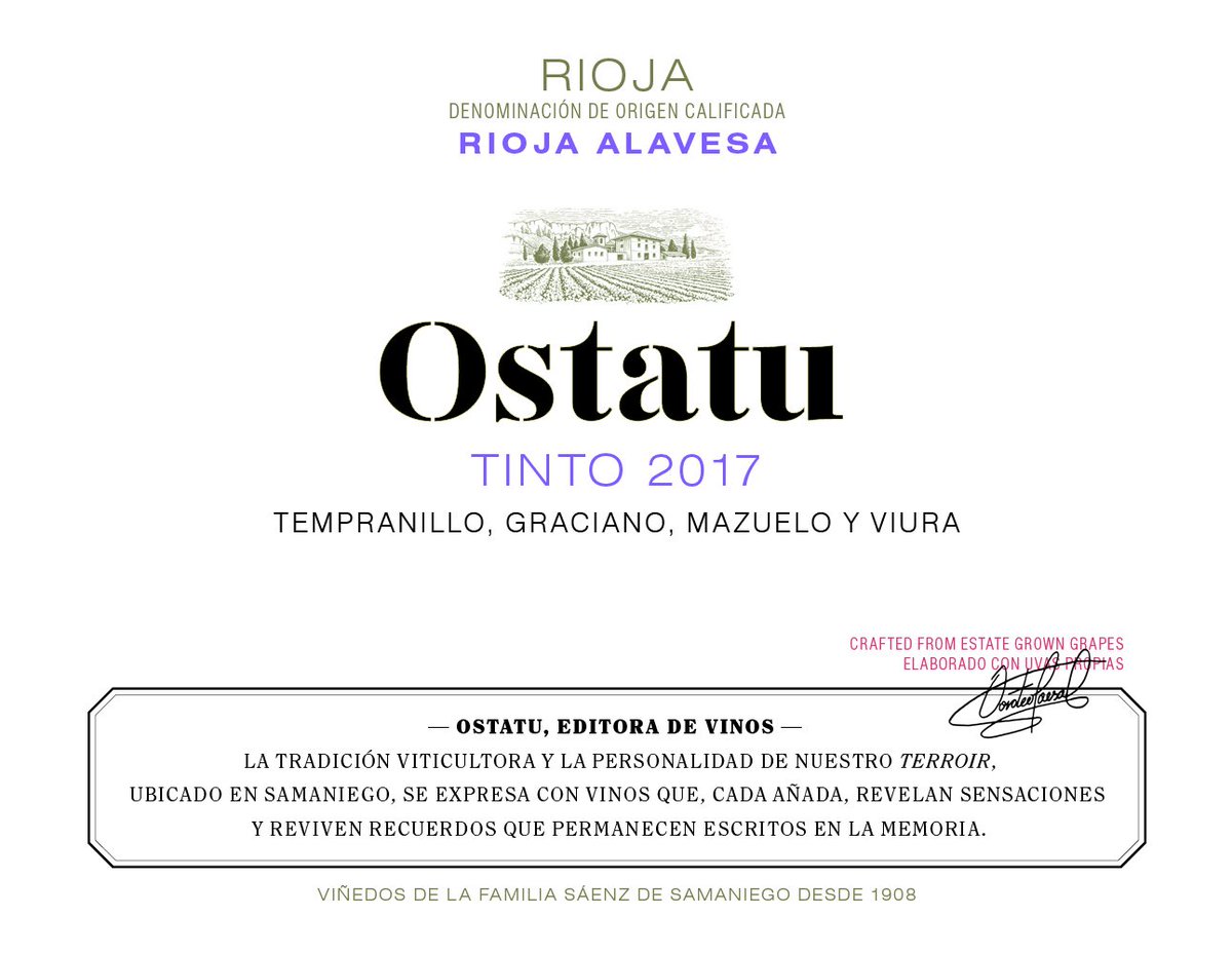 ostatu's tweet photo. El próximo lunes nuestro Ostatu #Tinto2017 sadrá a la luz. Sin embargo, en https://t.co/SGQseC099E ya puedes hacer tu pedido y tendrás tu vino favorito esta Navidad. https://t.co/drvVChgw7Z