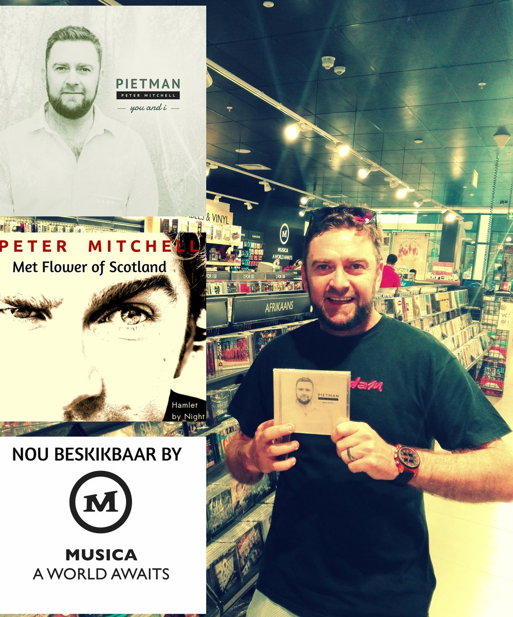 pietmandieskot's tweet photo. Hamlet by Night met Flower of Scotland op en You and I.
By Musica landswyd en vra vir Peter Mitchell of Pietman se CD by name bogenoemde. #pietman #petermitchell #youandi #hamletbynight #flowerofscotland #kersgeskenk #spottedapple #hardloopmusicatoe #musica @musica_africa https://t.co/HdwwNqm8Uv