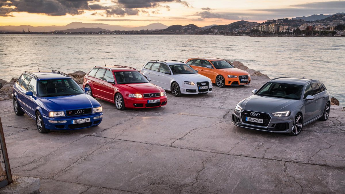 BBC_TopGear's tweet photo. Here’s every generation of #Audi RS4: which one would you pick? You’ve only got one choice, so use it wisely… https://t.co/rJ95jATrOp https://t.co/ClMAk3sxhG