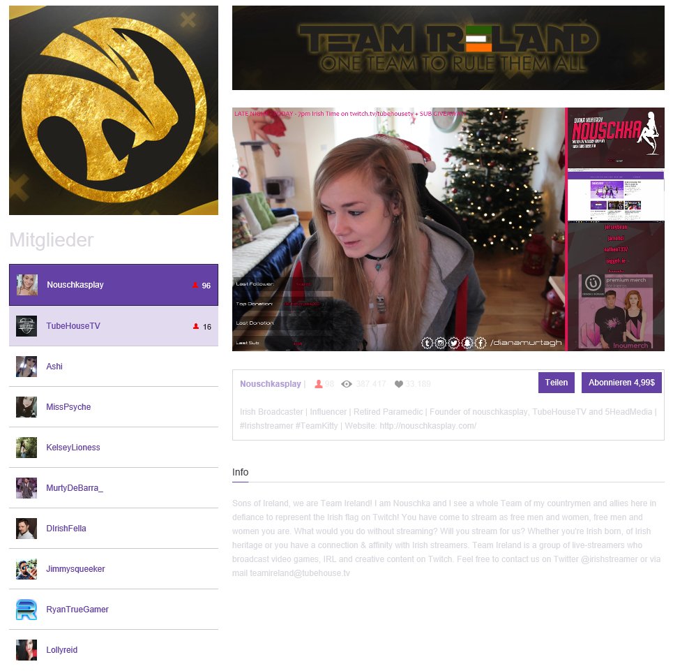You need your daily irish dose? Watch some of our amazing team members! 

▶️ twitch.tv/team/teamirela…

You have come to stream as free men and women, free men and women you are. Will you stream for 🇮🇪?

▪️alone we are strong . together we are stronger▪️

#TeamIreland