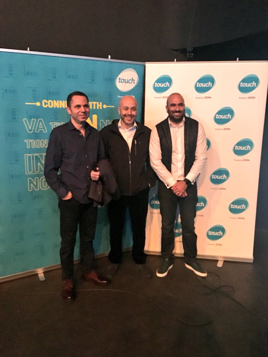 touch CEO Emre Gurkan, CFO Charbel Cordahi and CCO Nadim Khater at the <a href="/angelslbnetwork/">Angels Lebanon</a> event #touchdigitalandinnovation
