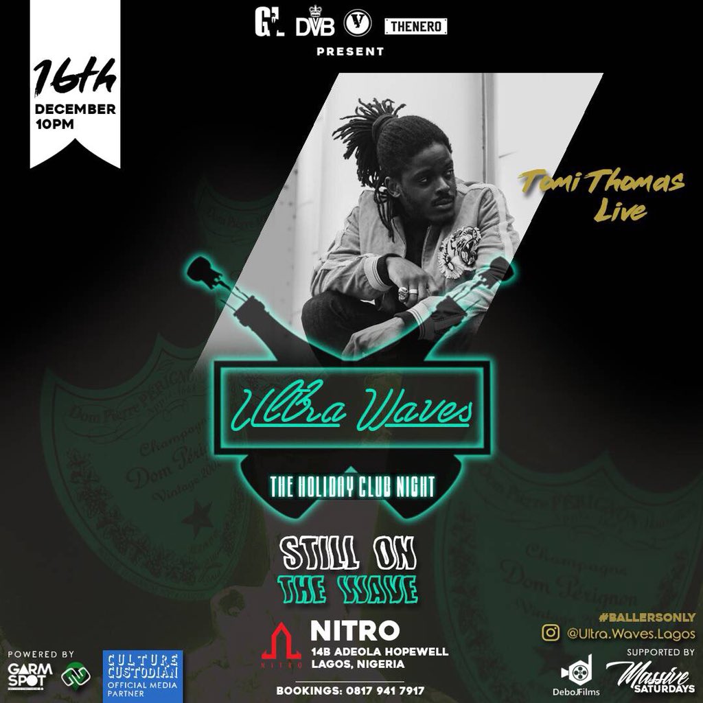 DVBEnt's tweet photo. UltraWaves Tonight !
@Chief_Obi x @TomiThomas_LOS x @izzlax in the building 🔊🔊🔊 https://t.co/sL0j58jNXf