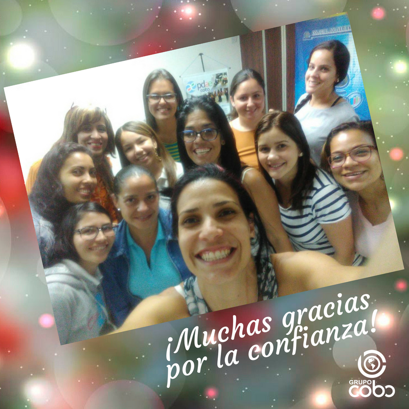 EdicionesCOBO's tweet photo. Con estas sonrisas que nos llenan de orgullo, agradecemos a todas las personas que participaron en cada #ConversatorioCOBO #TallerCOBO #CursoCOBO y #DiplomadoCOBO en 2017. Y desde ya mantenemos nuestro compromiso par seguir ofreciendo eventos de calidad en el 2018. #FelizSábado https://t.co/qDrK30bhCk