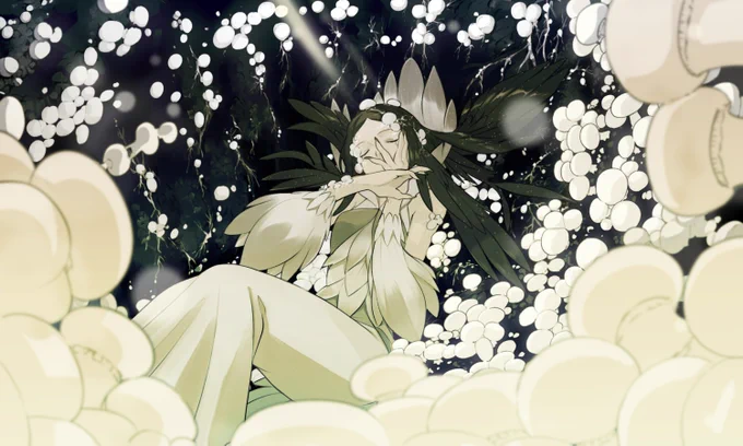 遅ればせながら、先週公開されたMili(@ProjectMili )の新曲「Mushrooms」のアートワークを描かせていただきました!
https://t.co/WYwxodJOVJ 