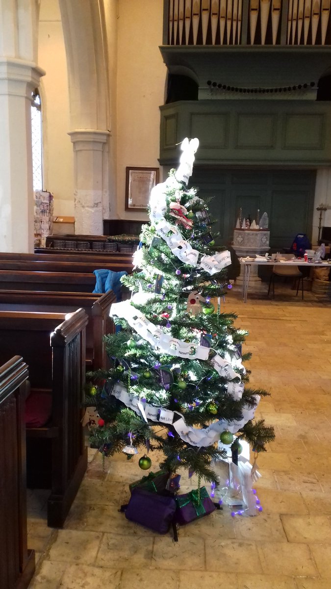@SuffolkLibrary <a href="/GuineasShopping/">The Guineas Shopping</a> <a href="/LoveNewmarket/">Love Newmarket</a> <a href="/nmktparents/">Newmarket baby & children listings</a> - Kate has been busy at the #ChristmasTree festival decorating the #library tree. The festival is this afternon at St Martin's Exning. Lots of lovely trees. #Christmas #ChristmasSpirit