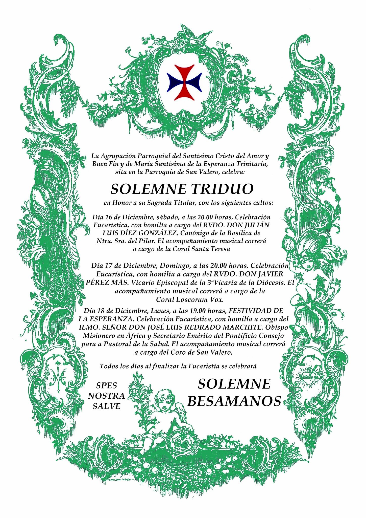 Sergio Er Pintu On Twitter Hoy Comienza Los Cultos A Maria Santisima De La Esperanza Trinitaria En La Parroquia De San Valero Todos Los Dias Solemne Besamanos Al Finaliza La Eucaristia Trinidadzgz twitter