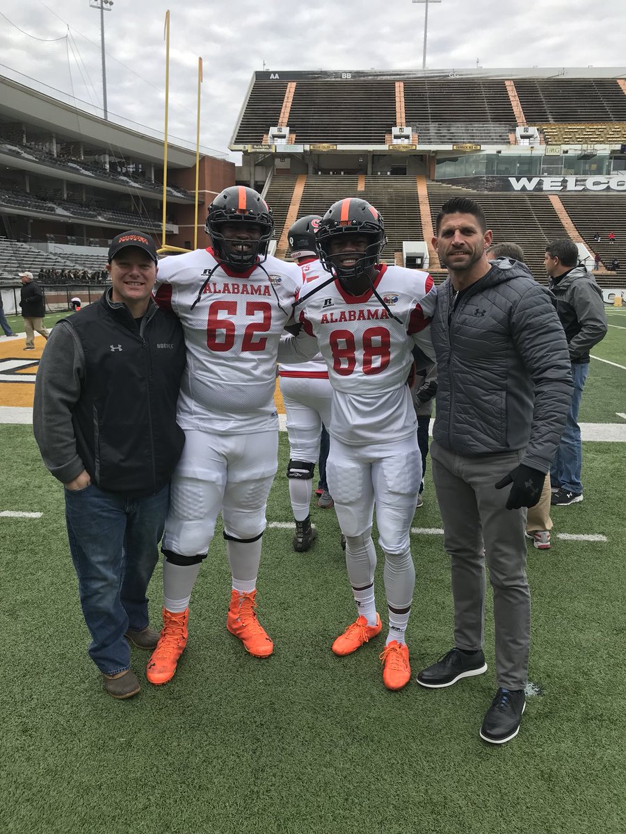 JoshNiblett's tweet photo. These two greats are about to represent @BucsFootball in the Alabama/Mississippi All Star Classic today in Hattiesburg. #legacy #1-0
#Represent https://t.co/c8HFBQJYKU