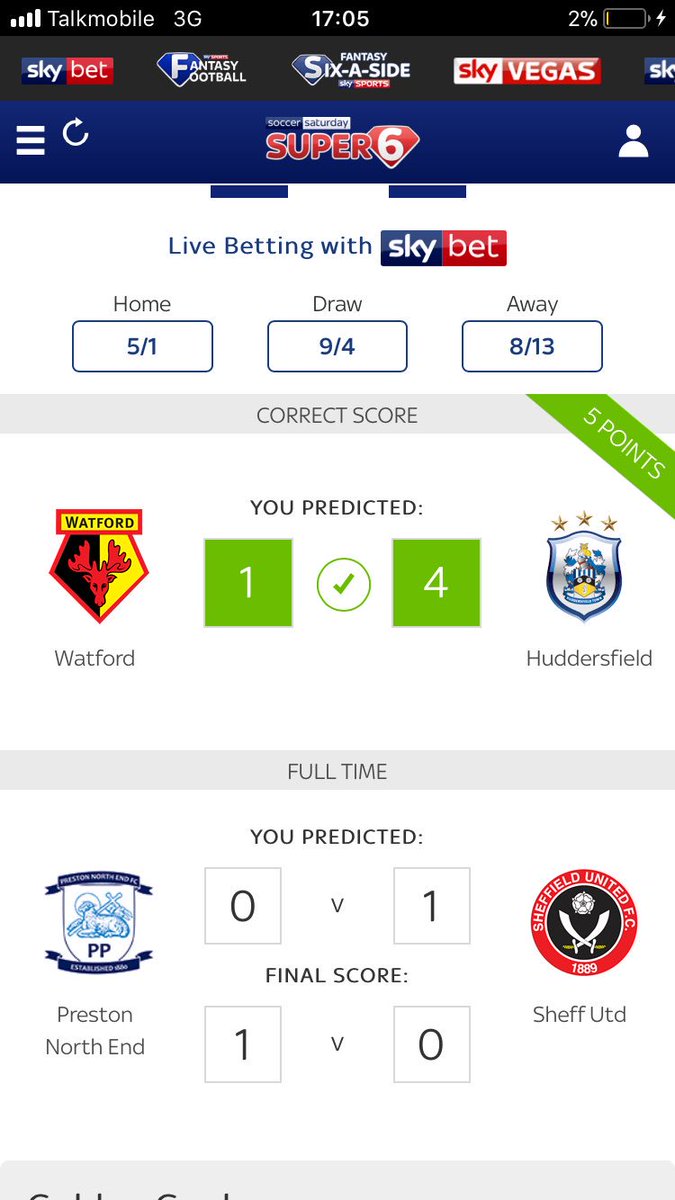 SammyBooker621's tweet photo. @Super6, never in doubt 😎 https://t.co/Lzw0tCOfFL