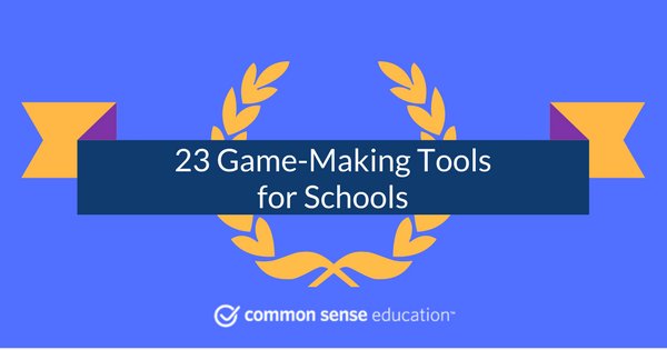 CommonSenseEd's tweet photo. 23 great #EdTech tools for entry-level game creations, easing kids into building stuff that's a blast to play: https://t.co/3pYbIC3QeE #edtechchat #GBL https://t.co/1hmvhpnxEw