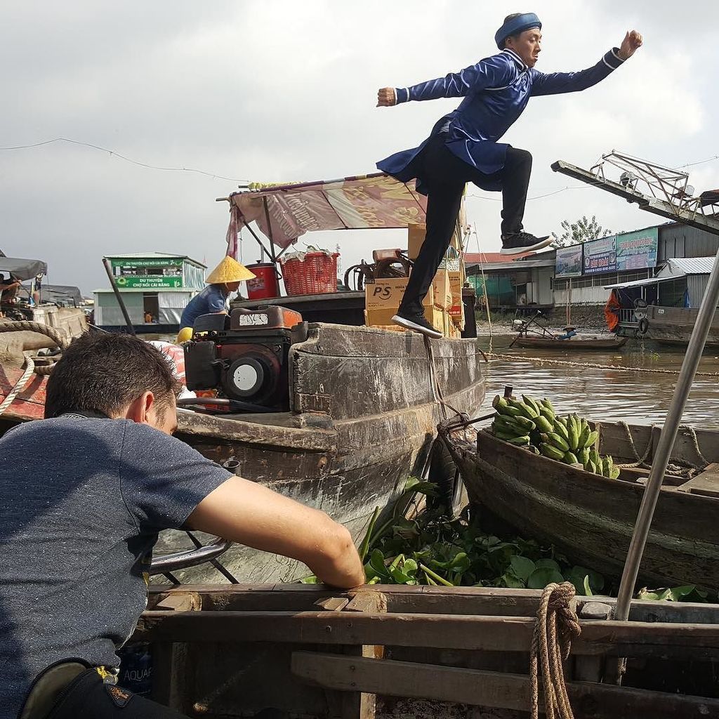timgerardbarker's tweet photo. A behind the scenes shot from this mornings shoot at the floating markets in Can Tho, Vietnam from my awesome shoot this week for an adventure lifestyle series with Hunter One creative agency for FWD Insurance Vietnam and through my agency @noipictures #… https://t.co/QJQ5Coo1Vz https://t.co/iaQOFQYCtH