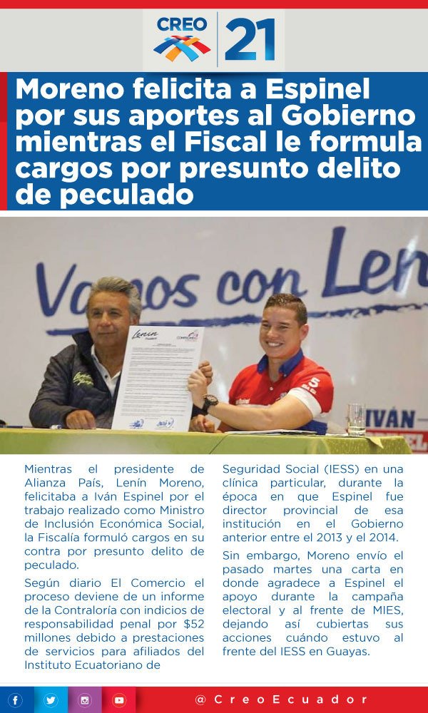 ApoyoALasso's tweet photo. Solo falta el homenaje a Espinel: https://t.co/Gf0YDprm3r