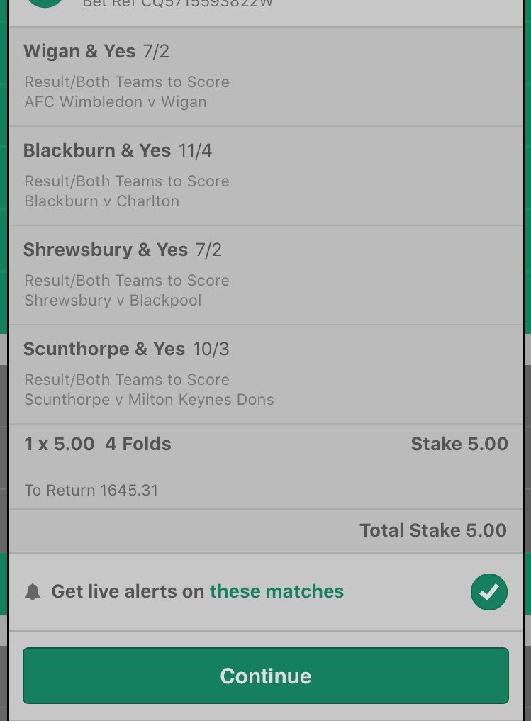 🚨£5 RETURNS £1645!!!🚨

BIG SATURDAY QUAD!!🍀
💷💷💷💷💷💷💷💷💷