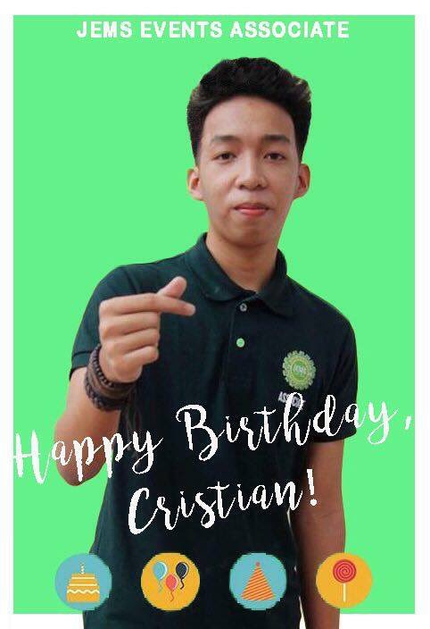 uecjems2021's tweet photo. Happiest to our very supportive and hardworking JEMS Events Associate, @CatallaCristian ! We're thankful that you have taken a relevant part in this family! ๐ May God bless you greatly!
#JEMS1718
#DefyingConformities https://t.co/KvbcI69NSm
