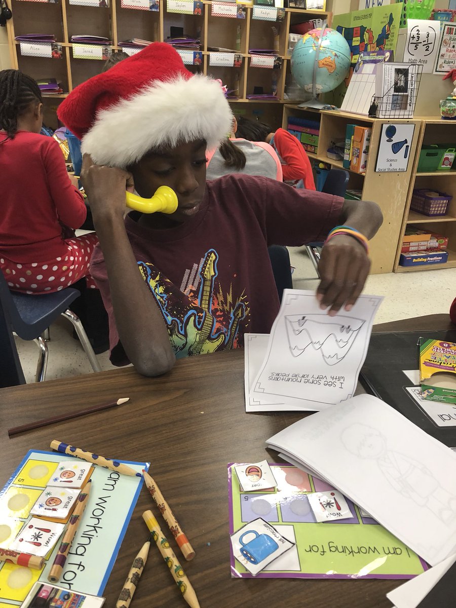 jenna_brown's tweet photo. We love using whisper phones to help us read! #langleylobos @NISDSpecialEd #NISDInpired #ReadingIsFun https://t.co/sAGDNoXjHt