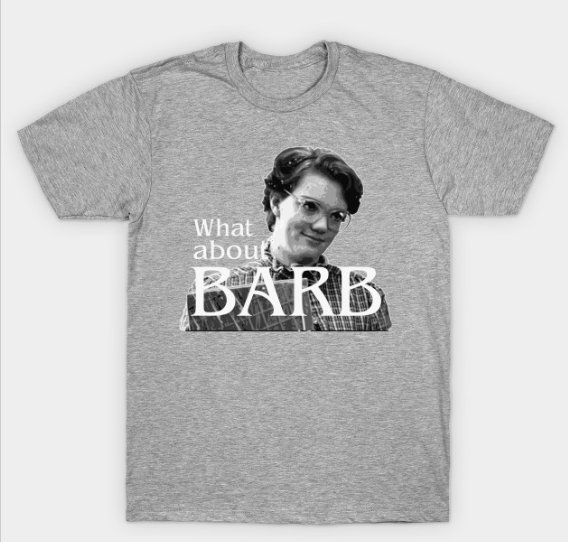 firelighter0929's tweet photo. Check out our most popular #StrangerThings t-shirt this season! Get one quick!  @TeePublic Santa <3 @ALoneBarb #barb https://t.co/qFxpEpXr5Y https://t.co/i9D3EhBXc2