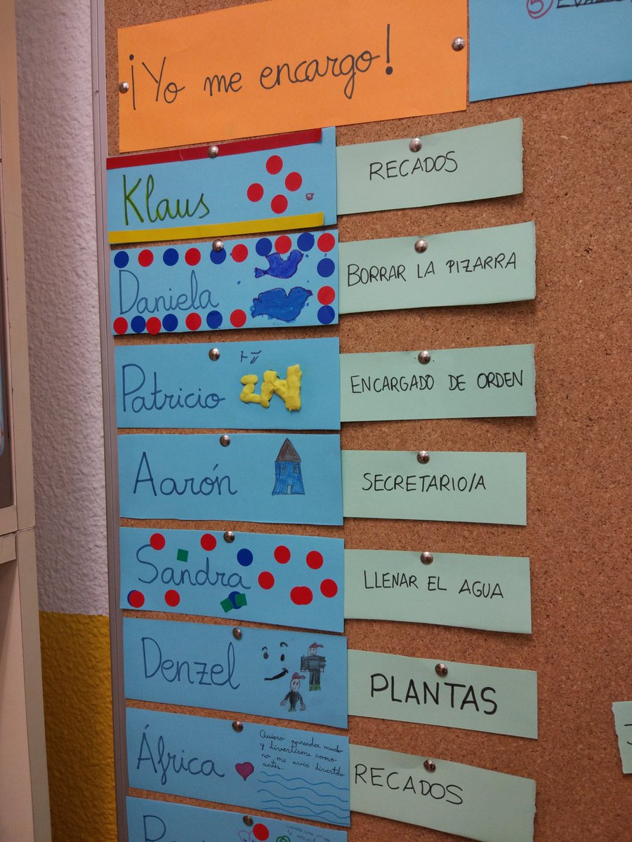 Paulabercianopt's tweet photo. Cada semana los alumnos eligen su responsabilidad y la llevan a cabo sin necesidad de que yo les mande nada. Lo hacen con gusto porque se sienten importantes. Lo hacen bien porque es "su responsabilidad" elegida, no impuesta. #disciplinapositiva #responsabilidad #empoderar https://t.co/mgEJqsYVek