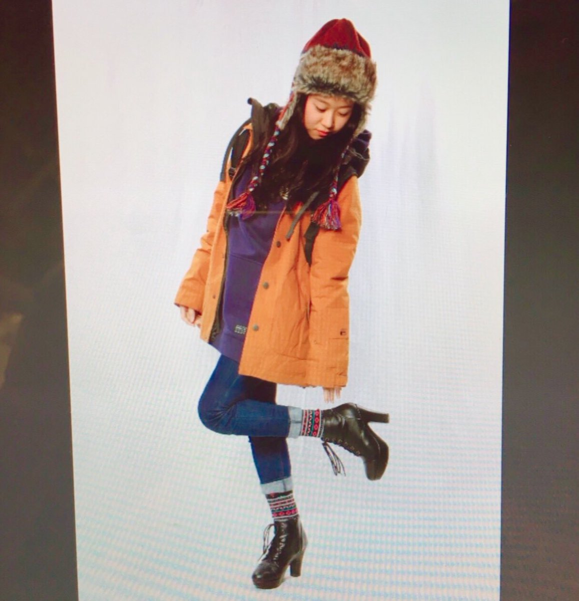 kn_s5md's tweet photo. かなが思う"街中"でも活用できる #スノーウェア コーデネート⛷

#コーデバトル でかなの選んだコーデが採用されたので、#JSBCスノータウン で大きなパネルを飾ってもらえる事が決まりました😭✨

自分好みの服を着て、パネルにまで載れるなんて嬉しすぎ😳💭

今日はみなさんお疲れ様でした！ https://t.co/WNBJ3n11th
