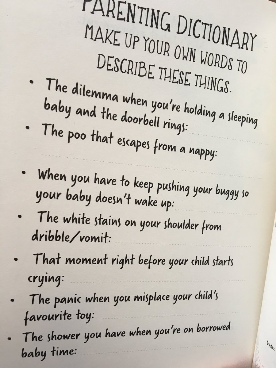 OMaraBooks's tweet photo. For parents of new babies at Christmas: a free after-dinner game from #ImWreckedJournal (just for you @Heavenly_Charm). The person with the best answers gets to sit in a room, alone, in silence (possibly asleep) for 30 minutes. https://t.co/xx9MmSW9eO