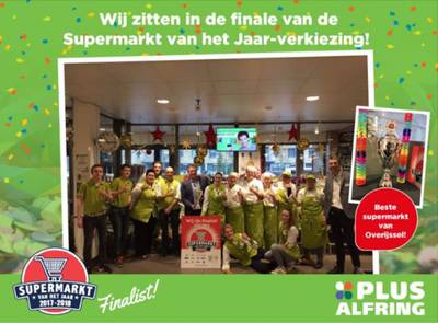 Supermarkt Plus in Hardenberg Overijssels beste: Supermarkt Plus van René en Anoek Alfring in Hardenberg is verkozen tot beste supermarkt van Overijssel. ,,Trots op ons team!" dlvr.it/Q6FmfQ
