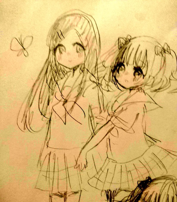 天然なふわふわ後輩となんでもできる先輩の優しい百合が読みたいなって落書きです、本当ですよ 