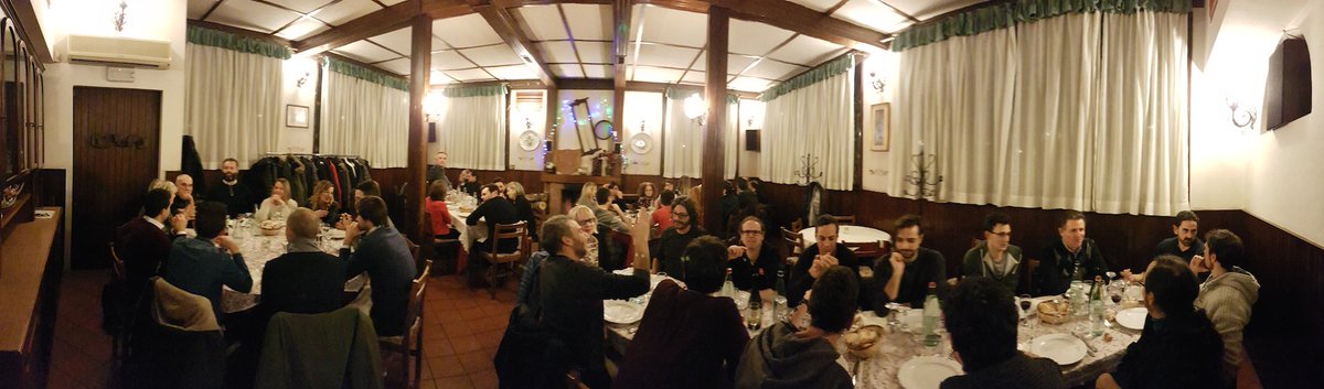 ikmultimedia's tweet photo. Happy Holidays from our Italian team, seen here at their recebt holiday dinner. We're proud of the team and look forward to many more holiday celebrations. Thank you for choosing IK #musiciansfirst #happyholidays https://t.co/bAmRiZI1Lt https://t.co/DZjgRi2kRU
