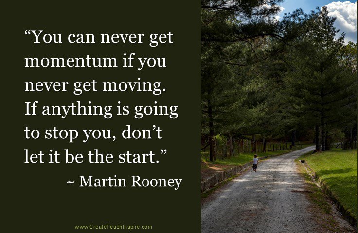 Don't let the start stop you!