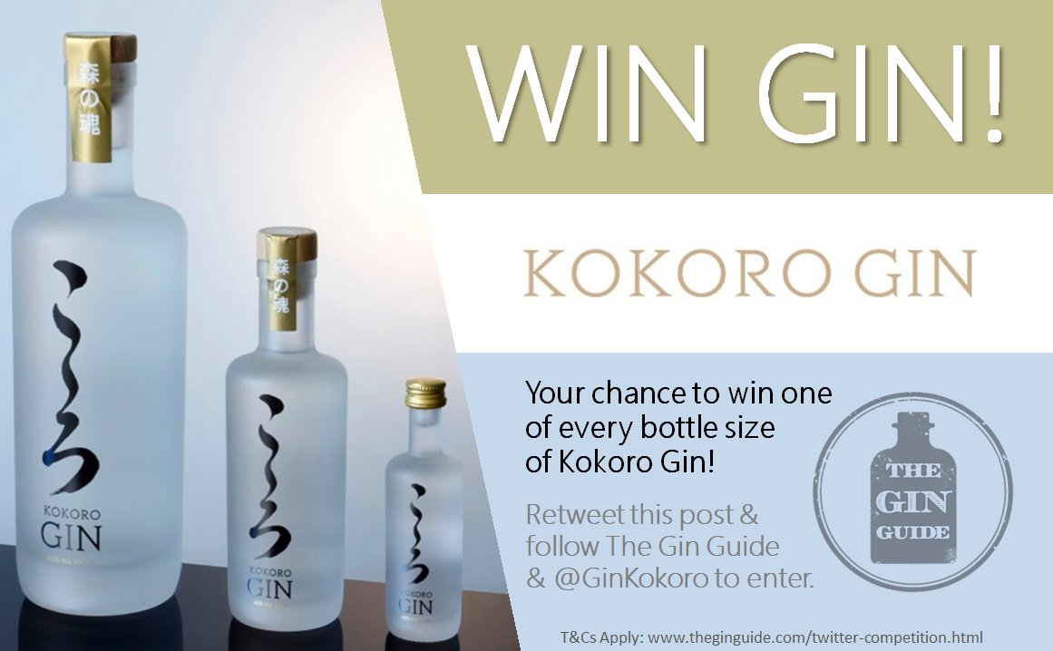 theginguide's tweet photo. WIN GIN! Discover Kokoro Gin, featuring Sansho Berries, in our #competition! RT &amp; follow @GinKokoro &amp; us to enter! #win #gin #giveaway 🍸 https://t.co/SJM7JddSKV