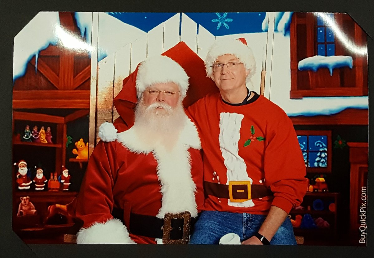 FPDJenkins's tweet photo. Santa has arrived for the @FriscoPD family breakfast. @FriscoPDChief Bruce was first in line for Santa. What did he ask for?  A safe and enjoyable Holiday season for all who live, work, or visit @CityOfFriscoTx https://t.co/9eolQc6qkS