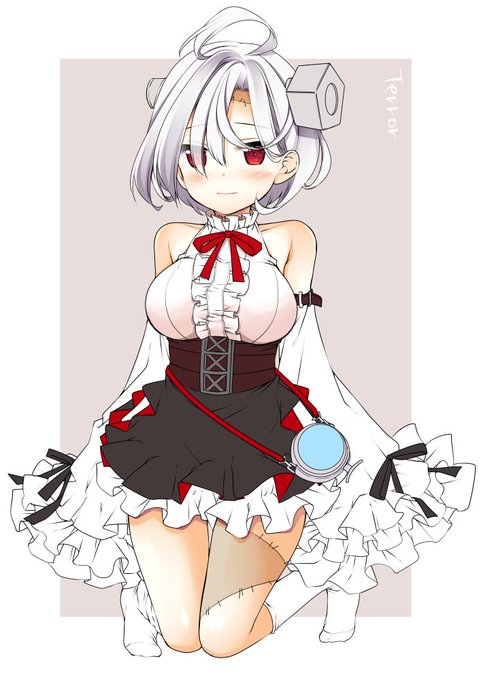 暇見て2ヶ月チミチミ塗ってるけどまるで終わる気がしないテラーちゃん… #アズレン 