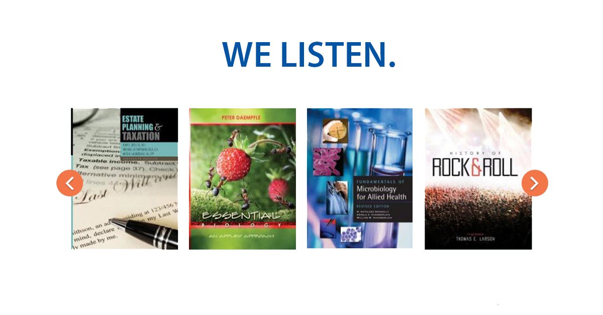 KendallHuntHE's tweet photo. We listen. Reply and tell us about your experience working with us! #KendallHunt #KHonCampus #KHAuthor https://t.co/5FZA5ZvPPt